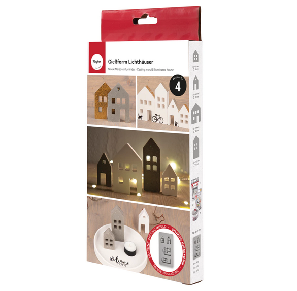 Gießform Packung von Rayher als Form Lichthäuser, Original verpackt