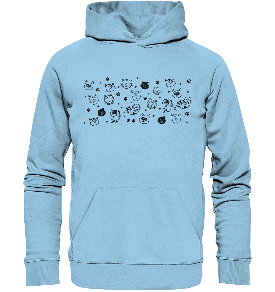 Katzengesicht Pullover - Kapuzenpullover // XS bis 5XL
