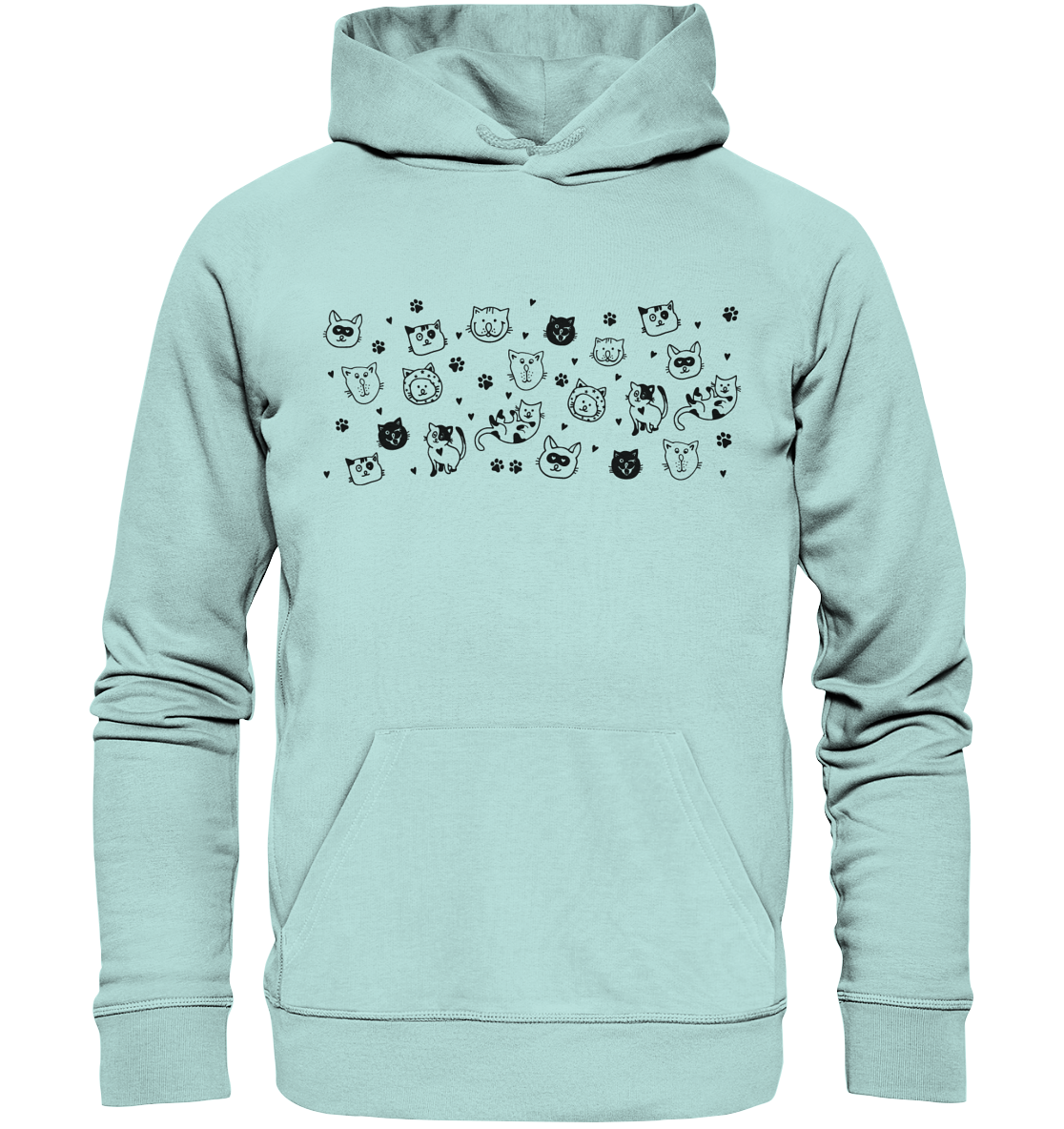 Katzengesicht Pullover - Kapuzenpullover // XS bis 5XL