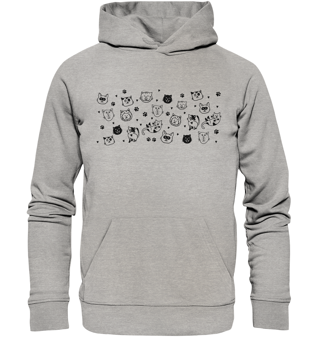 Katzengesicht Pullover - Kapuzenpullover // XS bis 5XL