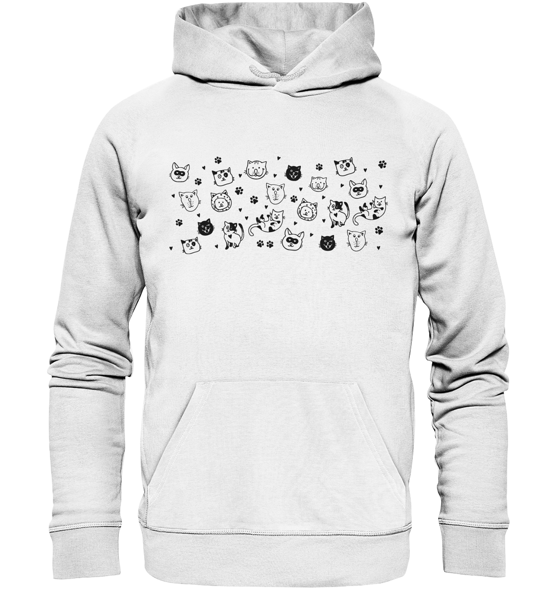 Katzengesicht Pullover - Kapuzenpullover // XS bis 5XL