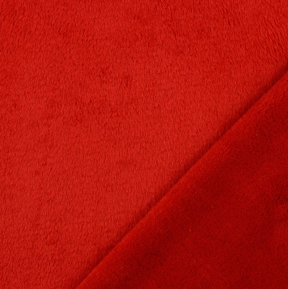 Meterware Fleece in der Farbe Knallrot // Qualität: 100% Polyester // Gewicht: 250g/m² // Breite: ca. 160cm //