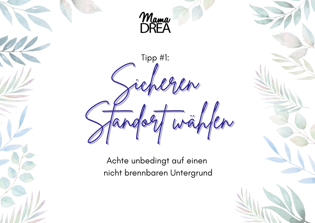 Kerzen-Hinweise: Tipp #1 - sicherer Standort