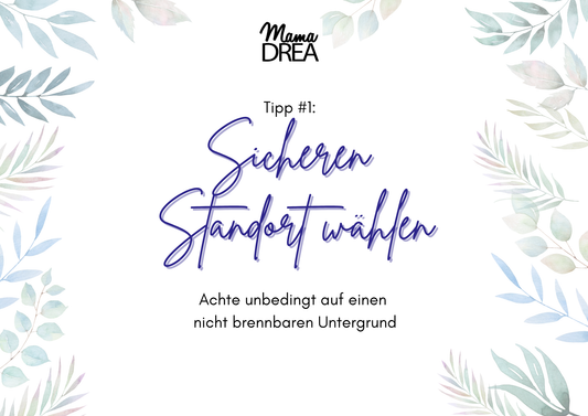 Kerzen-Hinweise: Tipp #1 - sicherer Standort