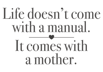 Life doesn’t come with a a manual - Unisex Hoodie // XS bis 5XL - viele Farben erhältlich