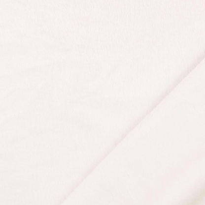 Meterware Fleece in der Farbe Weiß // Qualität: 100%  Polyester // Gewicht: 250g/m² // Breite: ca. 160cm //