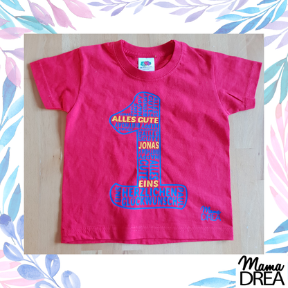 Geburtstagsshirt für 1 bis 5 Jahre