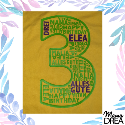 Geburtstagsshirt für 1 bis 5 Jahre