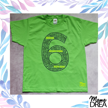 Geburtstagsshirt für 6 bis 10 Jahre