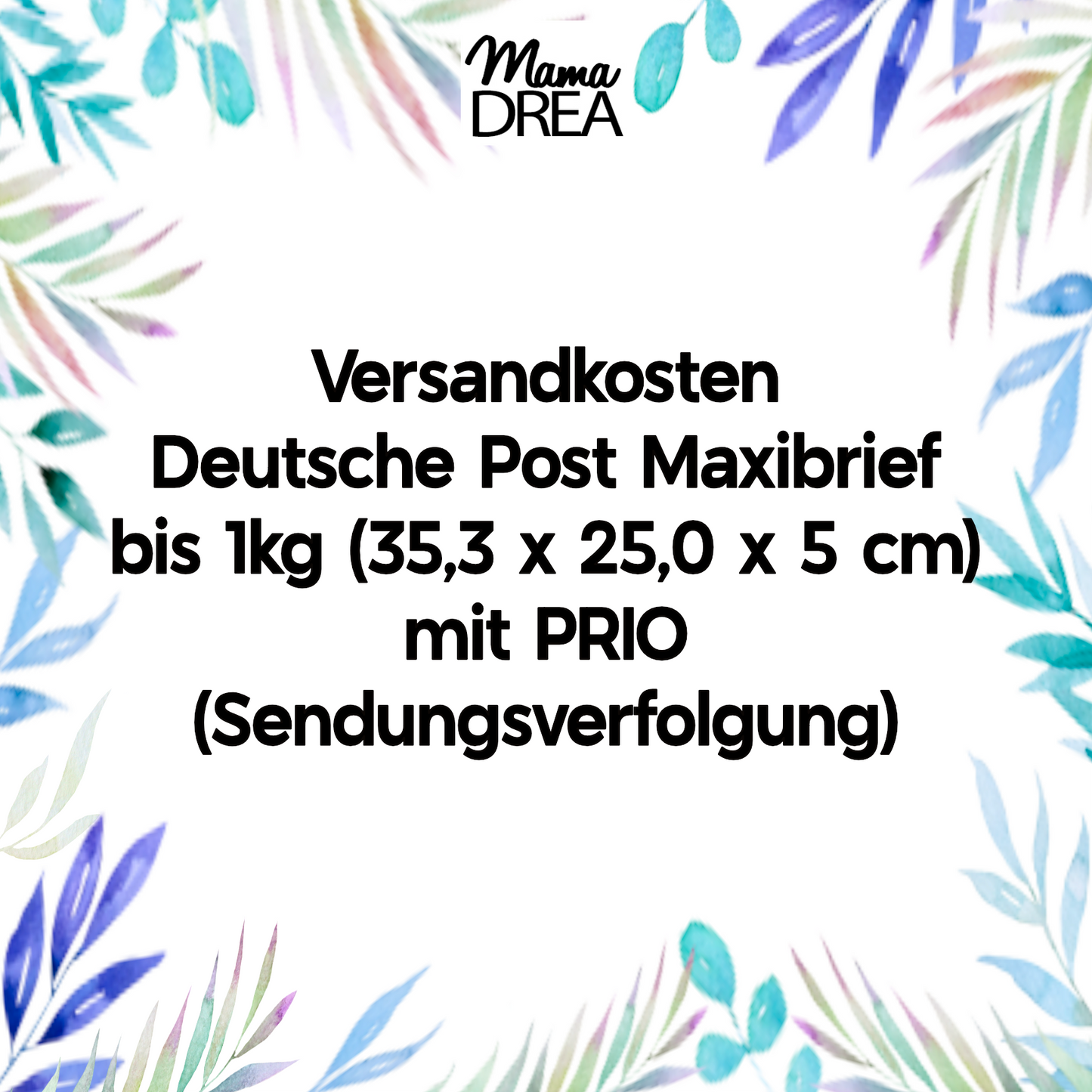 Versandkosten Deutsche Post Maxibrief bis 1kg (35,3 x 25,0 x 5 cm) mit PRIO (Sendungsverfolgung)