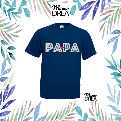 Mama Drea Vatertagsshirt: Shirt für Papa mit den Namen der Kindern