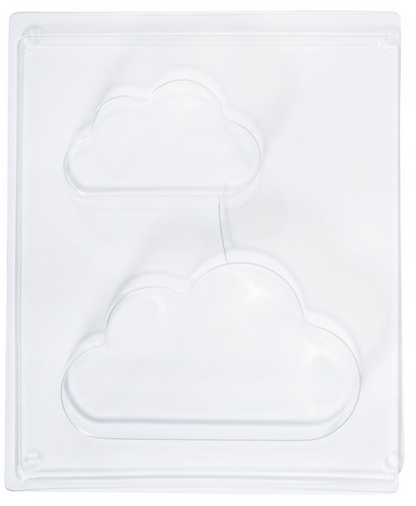 Gießform "Wolken" von der Firma Rayher aus Kunststoff für Gießbeton Pulver, Seife oder ähnliches